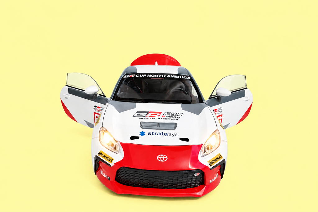 Toyota GR86 1:24 Scale Diecast Model Car | Metal Alloy | Openable Doors | Light & Sound | Pull Back Toy Car