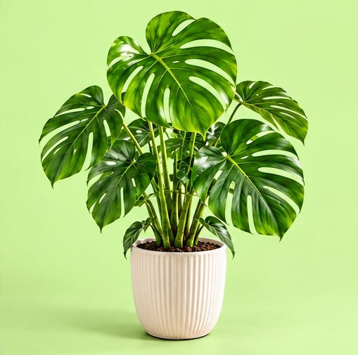 Live Monstera Deliciosa Plant Without Pot | Indoor Tropical Plant | Low Maintenance Houseplant for Home, Office & Balcony